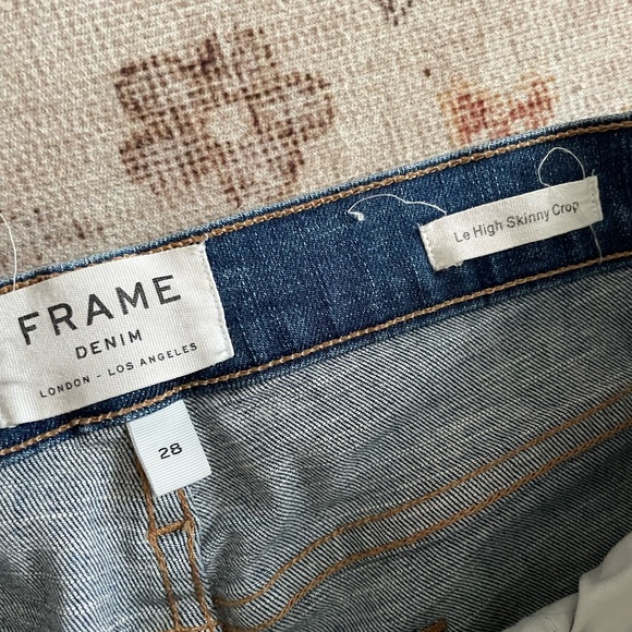 FRAME denim high skinny crop jeans - Picture 6 of 7